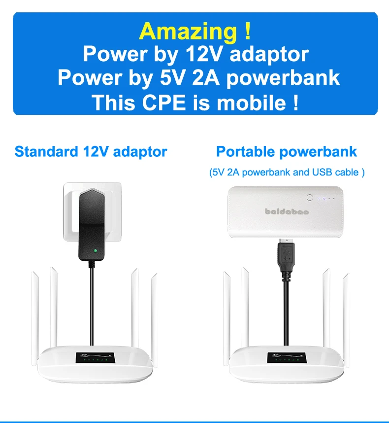 HOSAYA America 4G wifi router LTE CPE SIM card router 32 wifi user RJ45 WAN LAN 4G modem portableWiFi