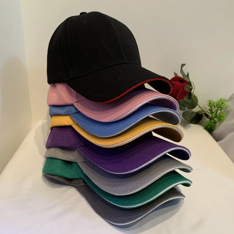 Unisex Cap Casual Acrylic Plain Baseball Cap Adjustable Hats For Women Men Hip Hop Cap Streetwear Dad Hat Wholesale