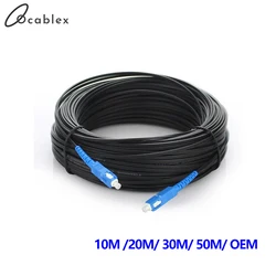 Outdoor Drop Cable SC UPC Simplex FTTH Drop Patch Cable Singlemode Single Fiber Fiber Optic Patch Cord