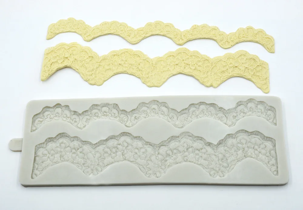 Silicone Mold Fondant Cake Lace Embossed Cake Mold Sugar Lace Mat Cake Decorating Tool Embossing Mat m153