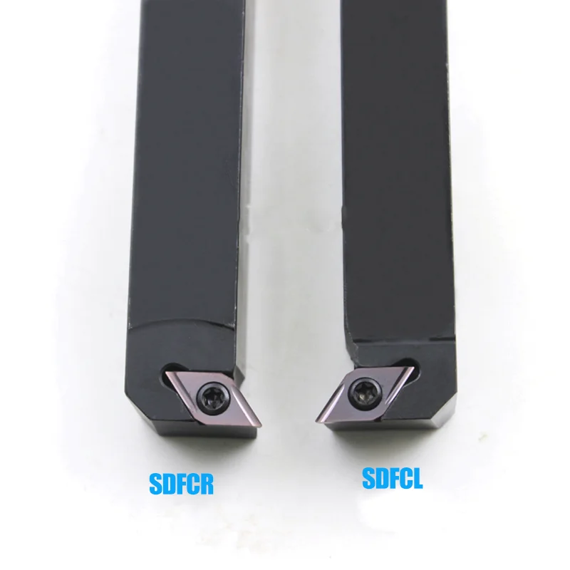 SDFCR1212H07 SDFCR1616H11 SDFCR2020K11 SDFCL 12Mm 16Mm 20Mm Alat Pemotong Bubut CNC Pemegang Alat Putar Eksternal untuk Memasukkan DCMT