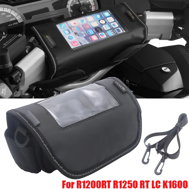 Motorcycle handlebar bag Phone holder Storage package For BMW R1200RT R1250RT K1600GTL R1100RT R1150RT R850RT R850R