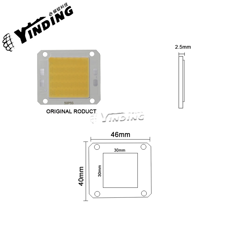 1 pz YINDING COB 4046 120/60W chip ad alta potenza 5200-5800K illuminazione interna bianca calda 、 chip di illuminazione architettonica led