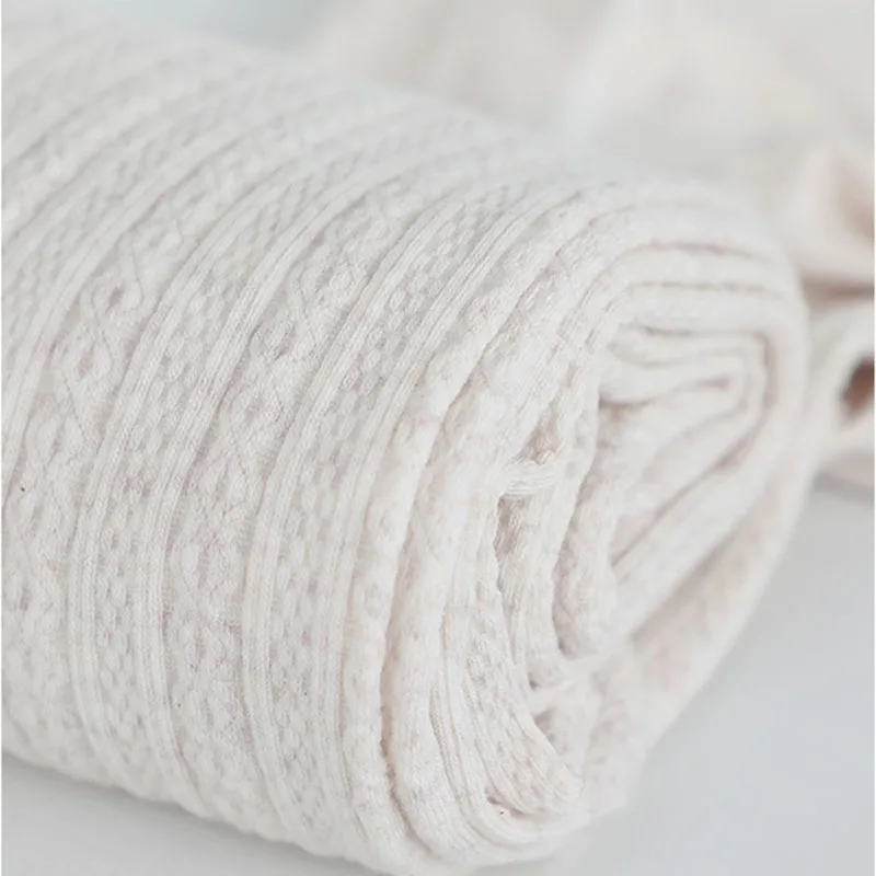 Japanese Style Winter New Knitted Twist Tights Women Oatmeal Cotton Striped Girls Tights Autumn Warm Women Pantyhose Stockings