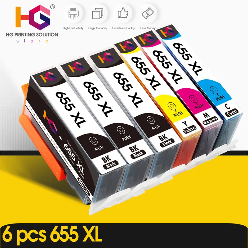 655 Ink Cartridge For HP655 HP 655XL Compatible Deskjet 3525 5525 4615 4625 4525 6520 6525 6625 Printer XL