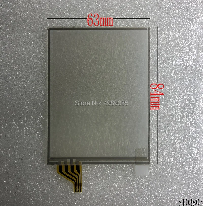 Tela táctil resistive 84mmx63mm do tela táctil de 4 fios de 3.8 polegadas