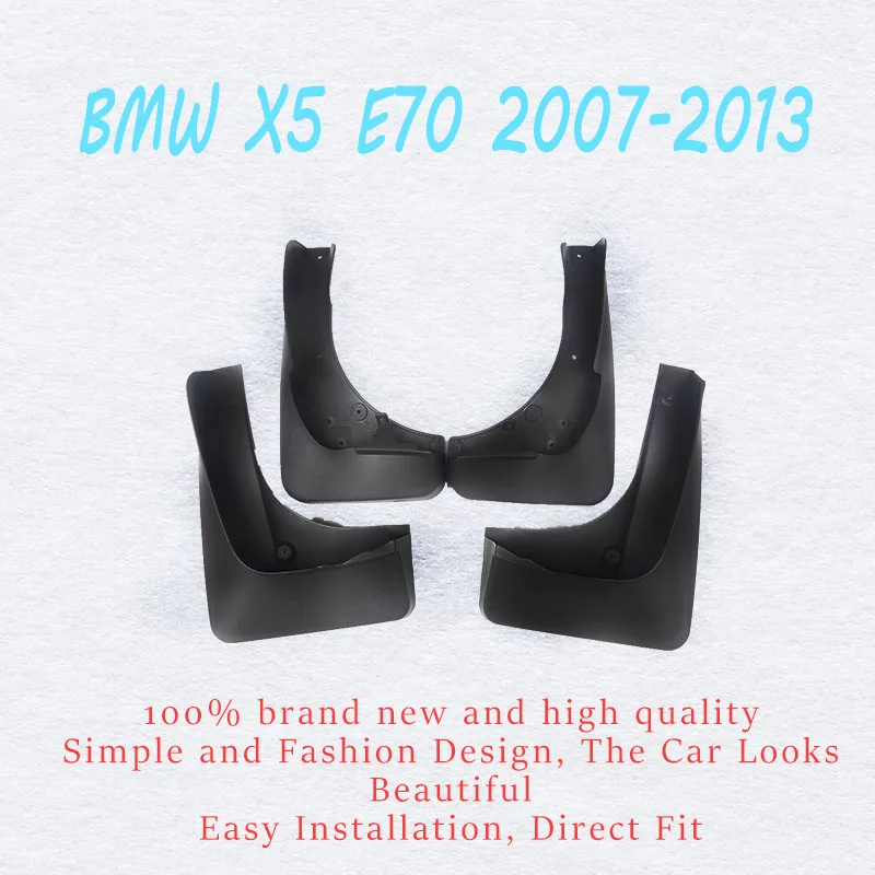 Mudflaps For BMW X5 E70 mudguard fenders Mud Flap Guards splash guard mudguards Fender car accessories auto styline in 2007-2013