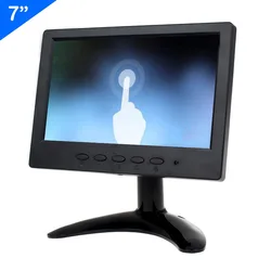 ZHIXIANDA Factory Price 7 Inch IPS 1024x600 TFT LCD Screen With HDMI VGA BNC USB Input Rearview Touch Car Camera Monitor