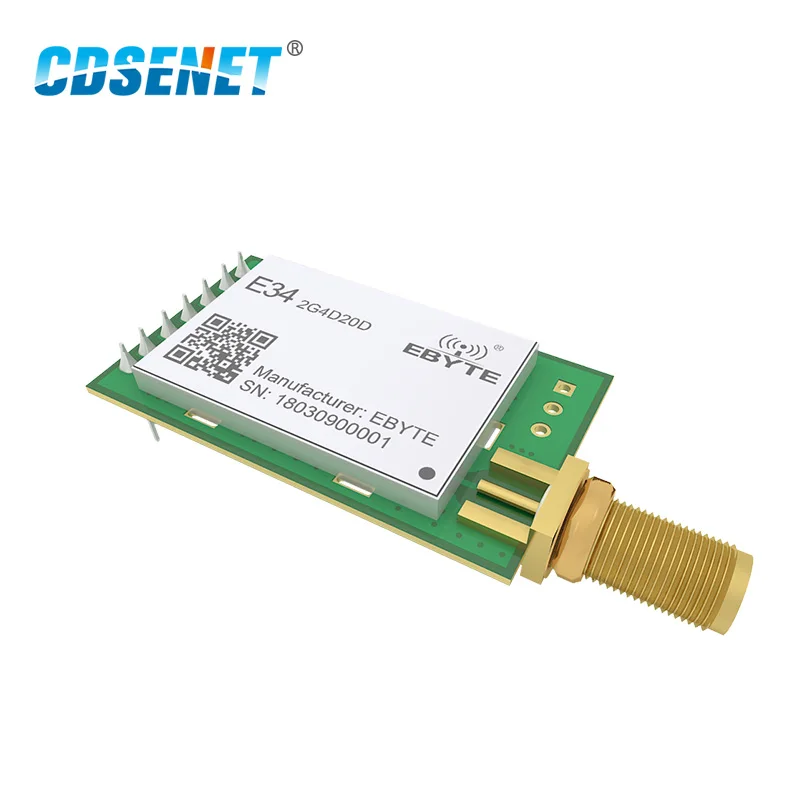 NRF24L01P 20dBm 2,4G UART Wireless Transceiver Modul CDSENET E34-2G4D20D-V 2,0 Long Range High Speed Sender DIP