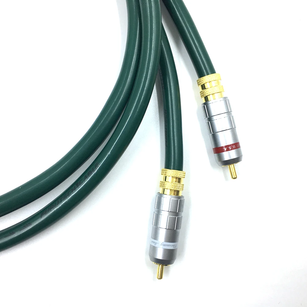 Hifi Furutech Alfa serie FA-220 OCC interconexion RCA Cable De Audio amplificador de CD y DVD Gold-plated RCA macho