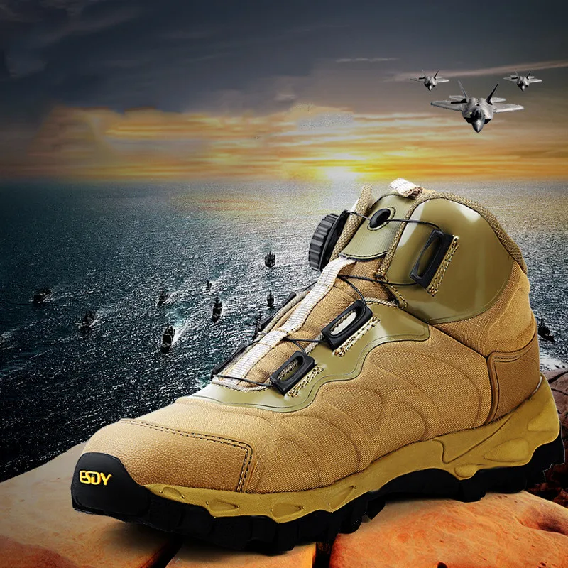 

Men's Boots Tactical Military Boots Outdoor Rapid Response BOA System Hunting Safety Comfortable Sports Shoes Nice Hiking Shoes