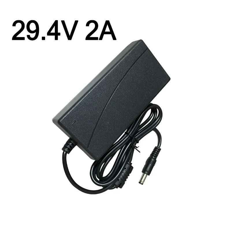 

1PC 100V-240V 29.4V 2A 18650 lithium battery charger 24 V Volt power adapter DC 5.5*2.1MM power supply 29.4 V 2 A free shipping