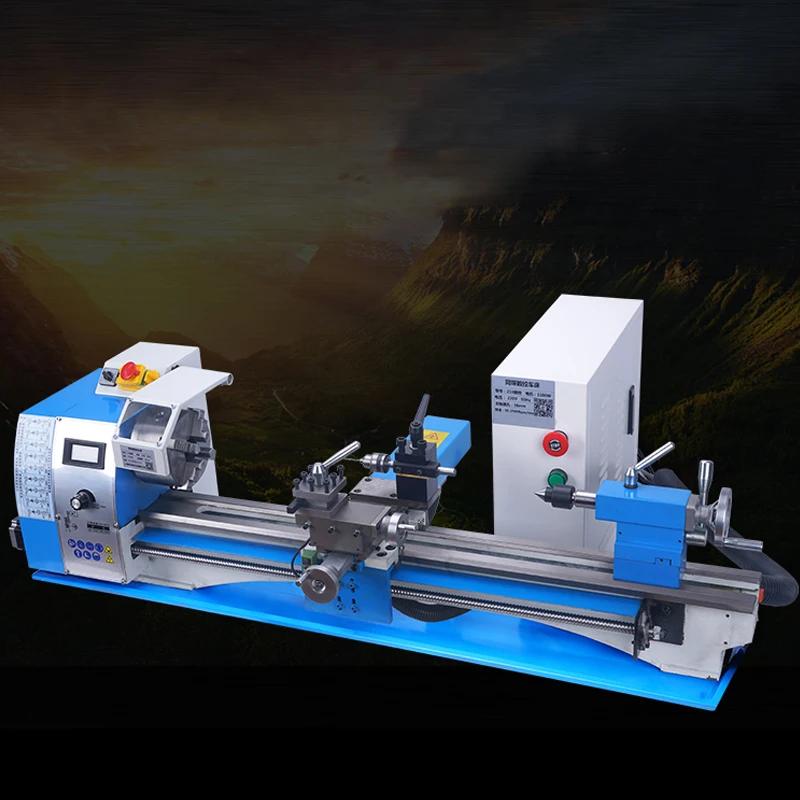 

Mini Lathe 210 CNC Lathe All-Copper Motor Bead Machine Milling Machine Woodworking Lathe Metal Small Lathe Instrument Lathe