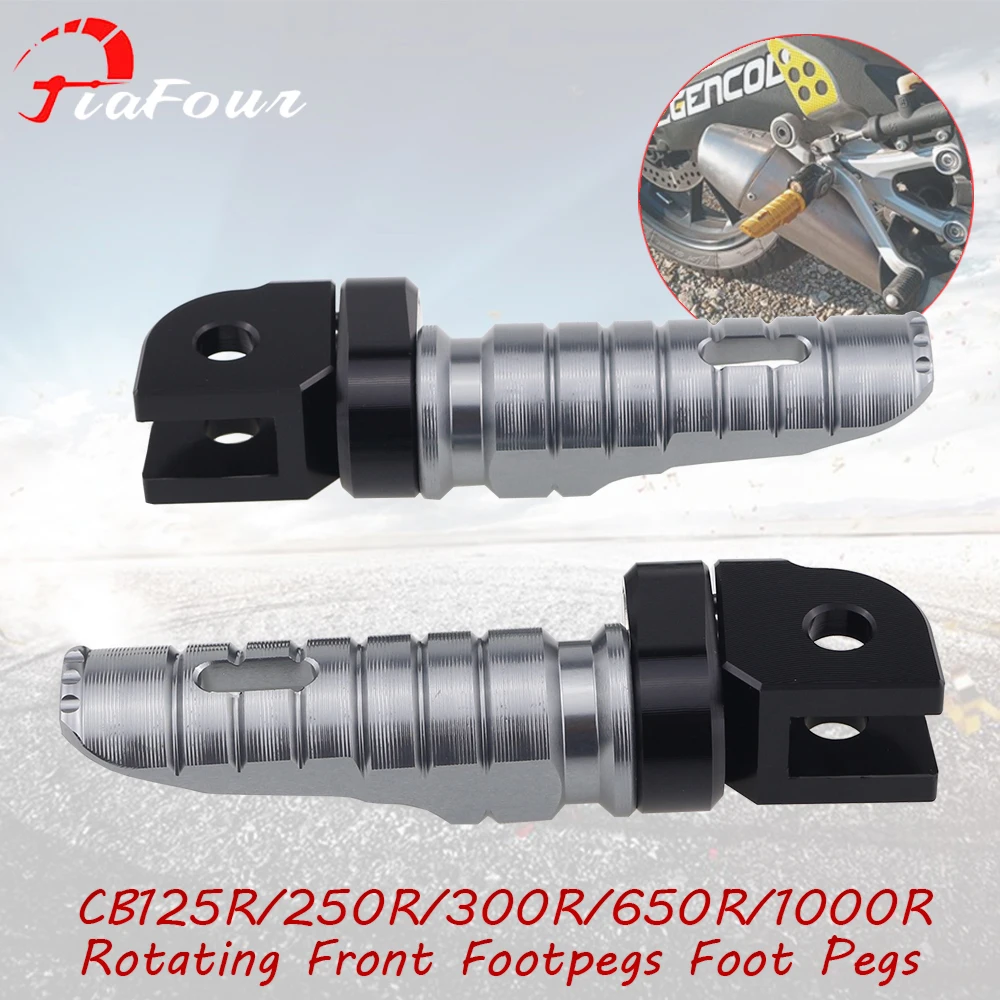 FIT For CB125R CB250R CB300R CB650R CBR650R CB1000R CBR150R 2018-2022 CBR250RR 2017-2022 Front Footrest Foot Pegs Pedals 