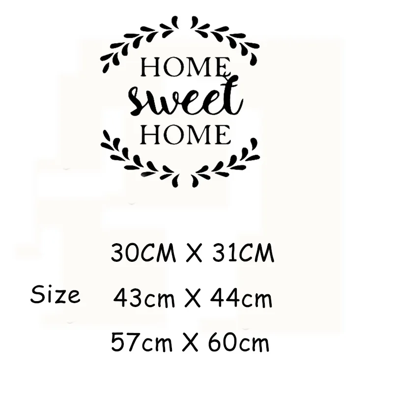 Home decoration Sweet Home Decorative Sticker Waterproof Home Decor Family Clan Children'S Room Wall Art Decal