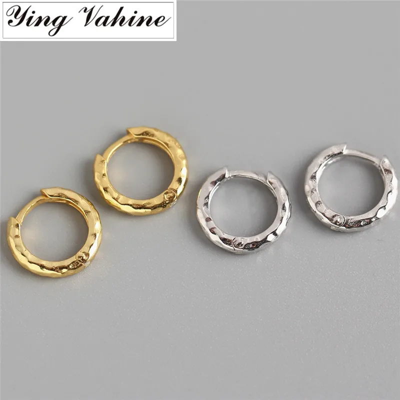 

ying Vahine 100% 925 Sterling Silver Baroque-style Round Stud Earrings for Women