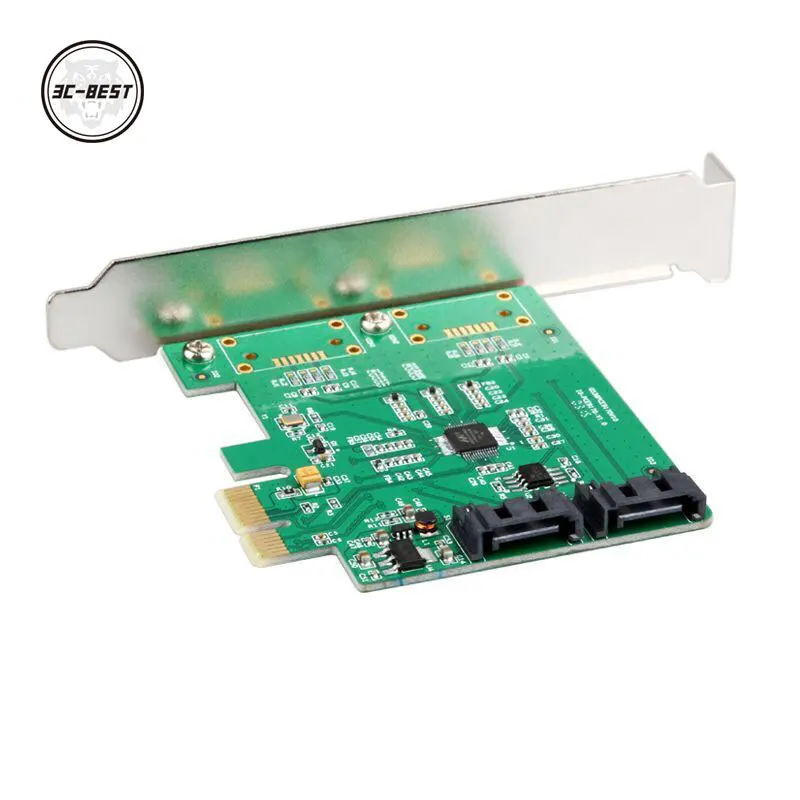 

SATA3.0 extension card PCIe transfer two SATA3 transfer CARDS