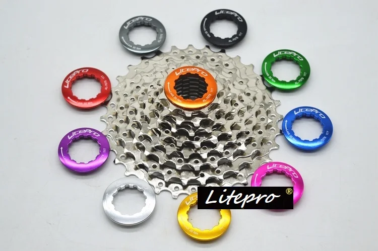 Litepro Bike 11T Cassette Freewheel Lock Cover CNC Aluminum Alloy Rear Flywheel 11T Chainring Locking Cover Bicycle Accessories