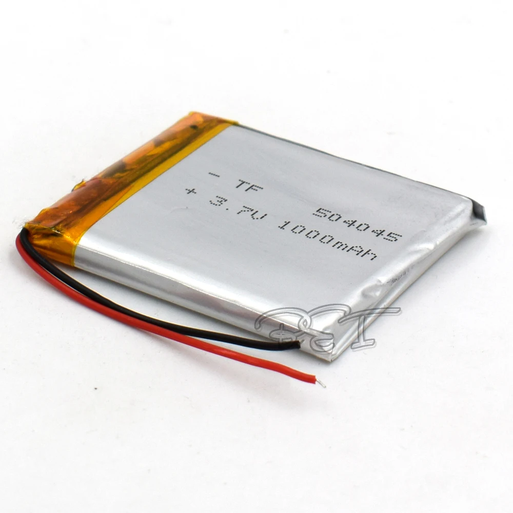 Bateria de polímero de lítio 504045   Li-Po recarregável da célula Liion de 3.7V 1000mah para o navegador do produto de DVD PAD PDA MP5 GPS Digital