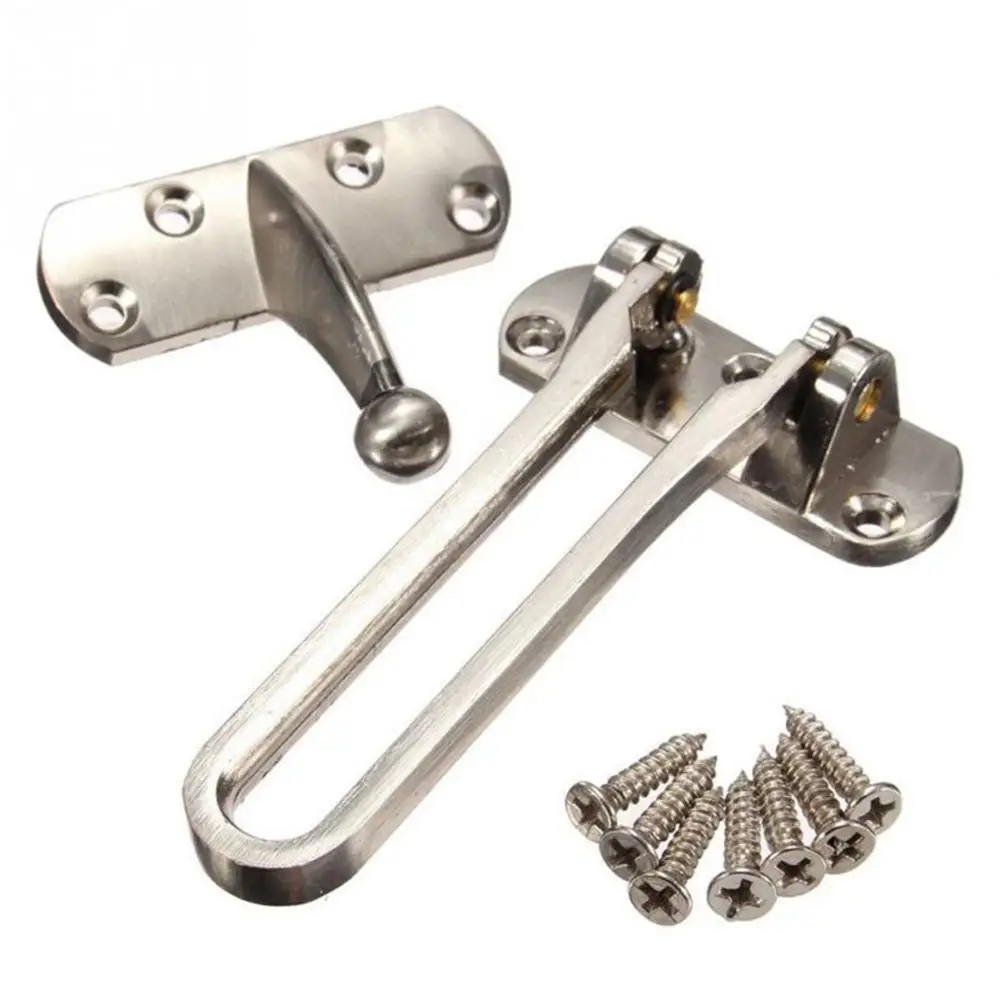 New High Quality Zinc Alloy Hasp Latch Lock Door Chain Anti-theft Clasp Convenience Window Cabinet Locks For Home Hotel Security