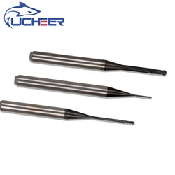 UCHEER 1 pçs/set cad cam fresas dentárias Roland Fresa DLC Revestimento para fresagem Bloco de Zircônia Disponível 0.6mm, 1.0mm, 2.0mm