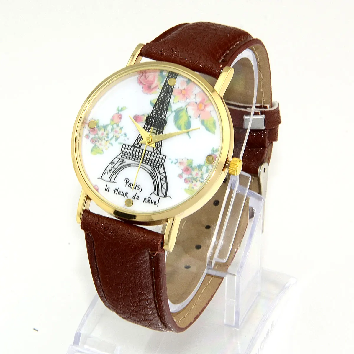 Christmas Xmas Gift Snowman Golden Numerals Dial Boy Women Lady Girl Quartz Watches