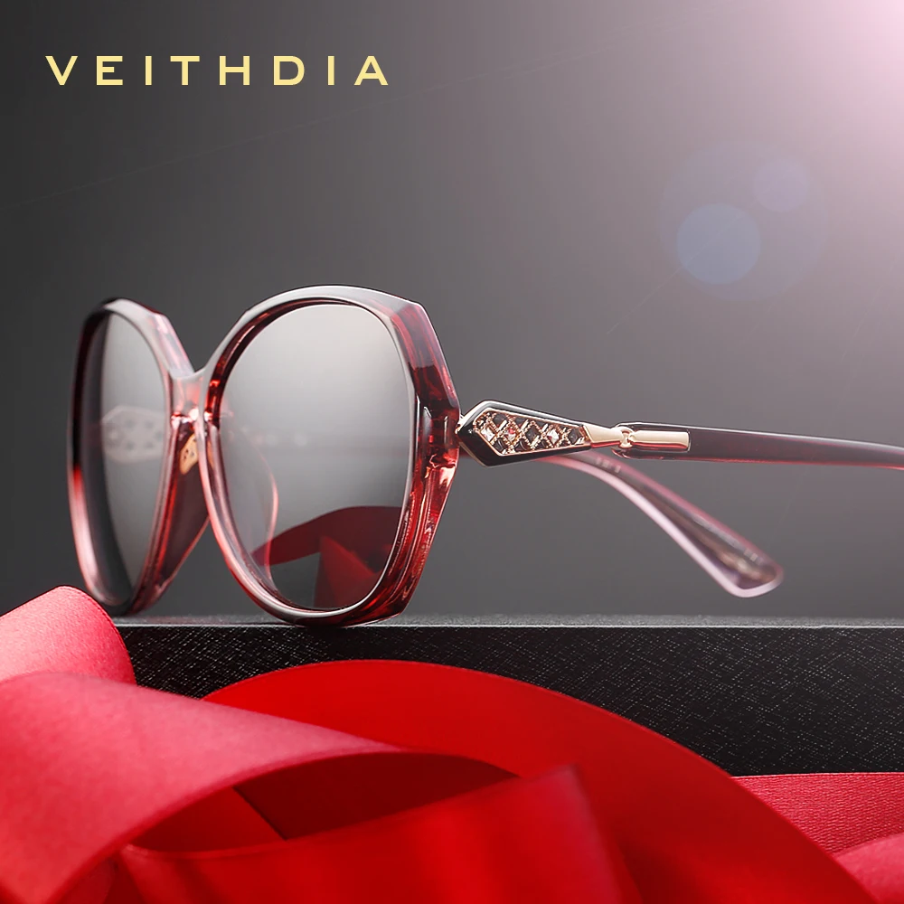 

VEITHDIA Women's Sun glasses Polarized Gradient Lens Luxury Ladies Designer Sunglasses Eyewear Accessories For Women 3169