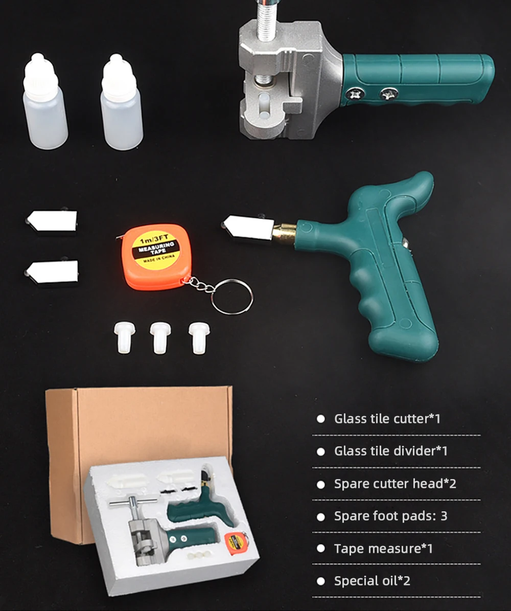 Allsome Hoge Sterkte Glassnijder Tegel Handheld Multifunctionele Draagbare Opener Thuis Tegel Cutter Diamond Snijden Handgereedschap