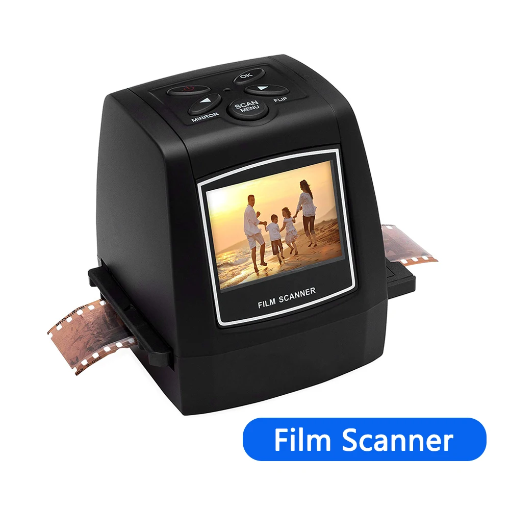 High Resolution Mini Negative 5MP Film Scanner 35mm 135mm Slide Film Converter Photo Scanner Digital Image Converter 2.4