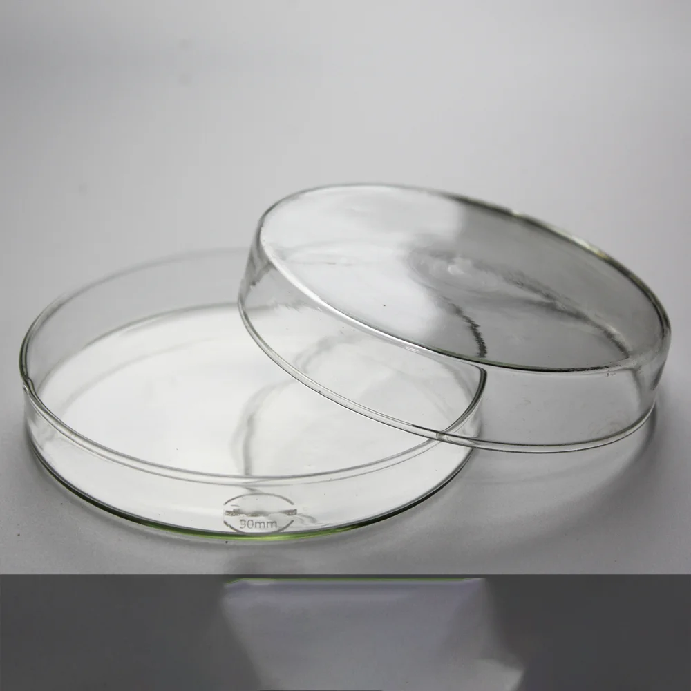 A glass petri dish 35/60/75/90/100/120/150/180/200mm general material borosilicate plate