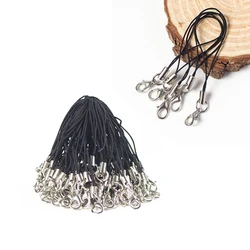 50pcs/lot Thread Cord Key holder DIY Bag Key Ring Bags Toys Phone Hanger Lobster keyrings DIY Keyfob DIY KeyChain Accessories