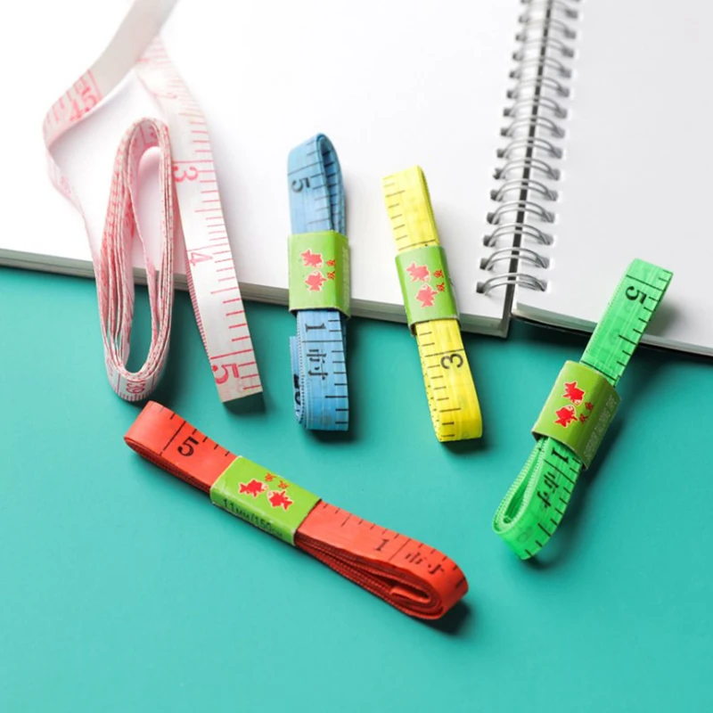 1.5m Body Measuring Ruler Sewing Tailor Tape  Mini Soft Flat Ruler Centimeter Meter Sewing Measuring Tapes Measure