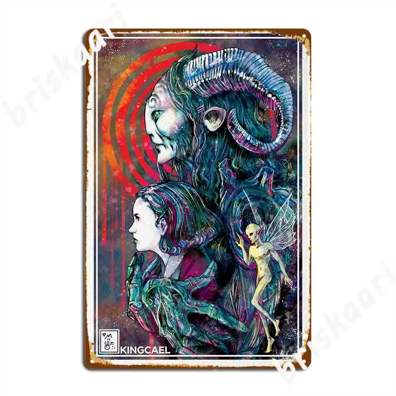 The Princess And The Faun Metal Sign Wall Mural Cinema Retro Garage Decoration Tin Sign Poster