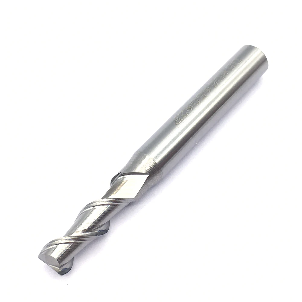 Endmill 1 قطعة HRC50 2F 5.0XD6X50L CNC القاطع الألومنيوم النحاس الخشب طحن أدوات معدنية كربيد نهاية مطحنة طحن القاطع