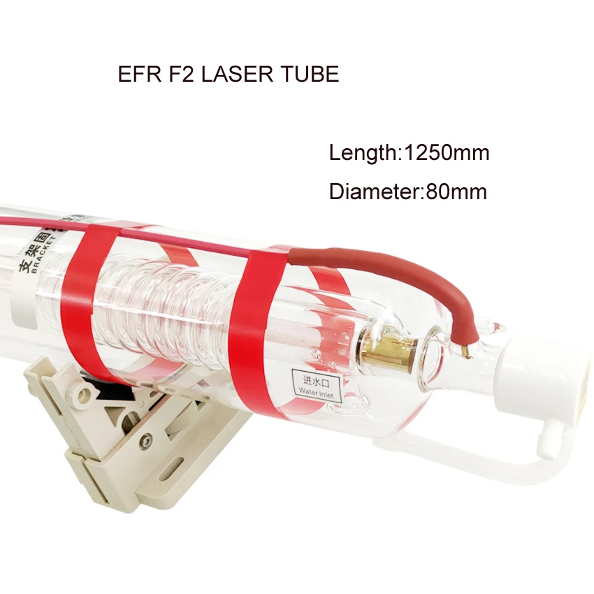 EFR F2 80W CO2 laser Tube  Length1250mm dia 80mm For CO2 Laser cutter machine