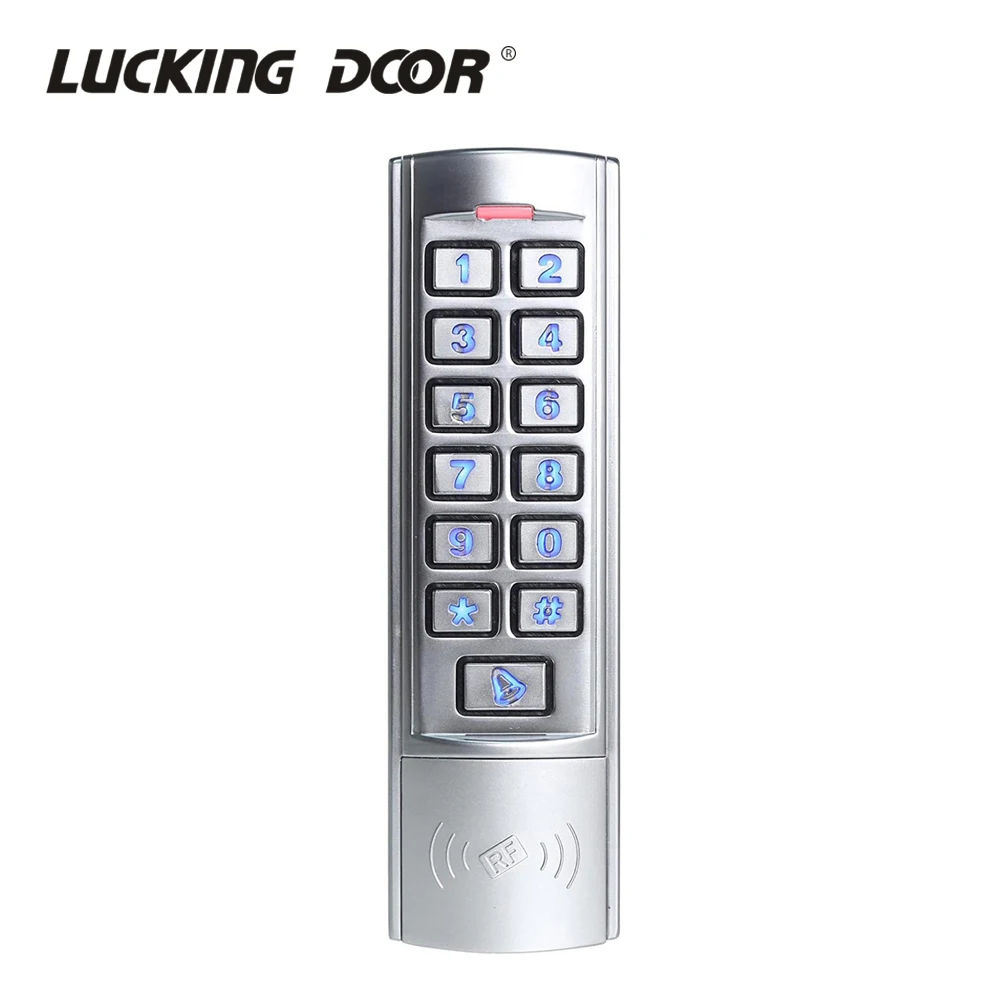 

IP68 waterproof Metal Keypad standalone 13.56MHZ card reader 125KHZ RFID Access Control system Wiegand 26 2000 Users