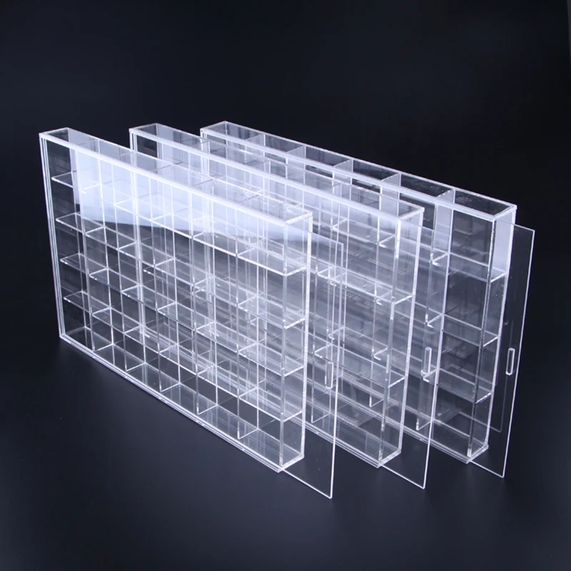 Clear Acrylic Tray with Lid Charm Jewelry Beads Collection Box Dustproof Organizer AccessorieDisplay Classified Storage Case