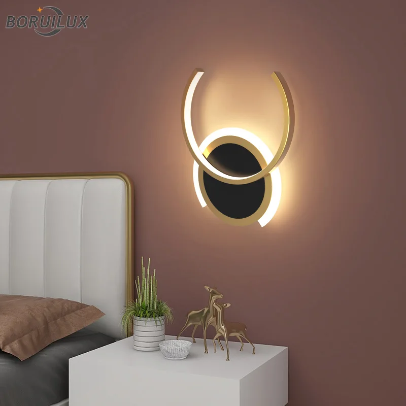 Lampes murales modernes à LED pour bureau, salon, chambre à coucher, chevet, allée, couloir, lumières en fer aluminium, éclairage intérieur, AC 90-260V, nouveau