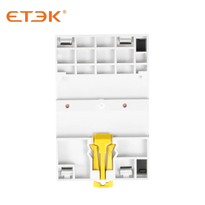 ETEK Household AC Modular Contactor 380v Three Phase 4P 63A 4NO Coil Din Rail Type EKMF-6340-230