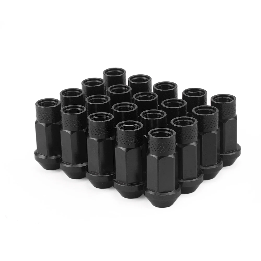 RASTP-50mm Auto Racing Aluminum Wheel Lug Nuts M12x1.5/M12x1.25 lug nut with logo RS-LN012