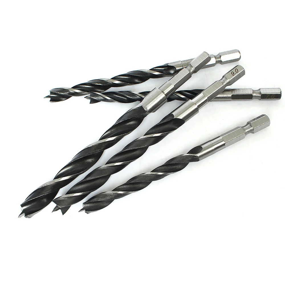 1/2/5 Buah 1/4 "Hex Shank 1.5Mm-10Mm Woodworking Twist Drill Bit Carbide Drill Bit Hole Saw