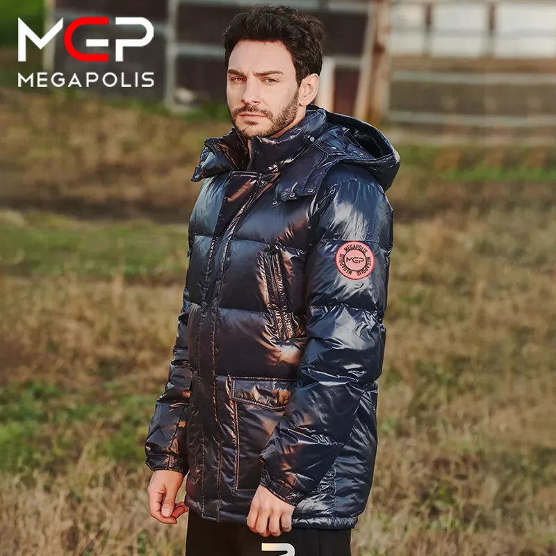 MGP Winter Jackets Down Jacket For Boys Short Fashion With Hood White Duck Down Jacket Female 2021 Men\'s Clothes