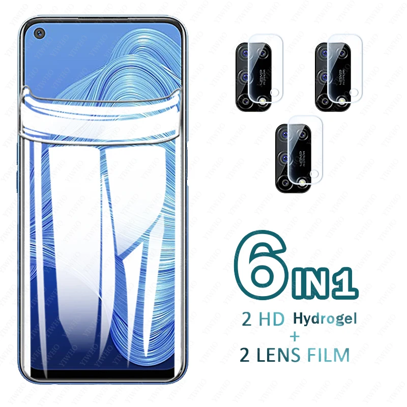 On for Realme 7 5g 7i Global 7Pro Hydrogel Film Premium Screen Protector Film for Oppo Realme X7 8 Pro Ultra Camera Lens Glass