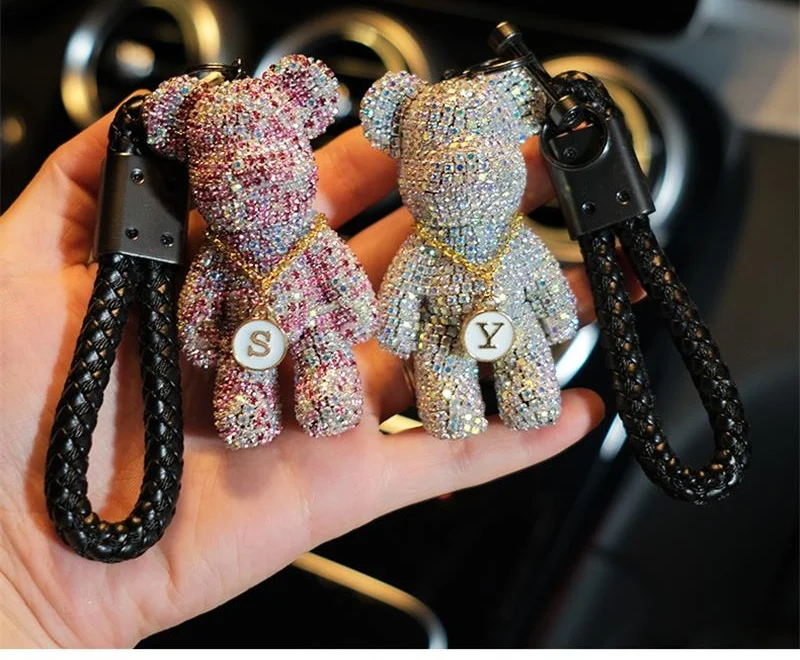 

Key Chain Diamond Bear Cute for Woman Men
