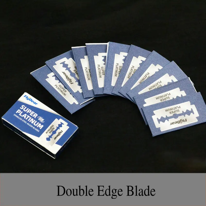 10/100Pcs Stainless Steel Shaver Blades Men Double Edge Razor Sharp Thin Blade Face Care