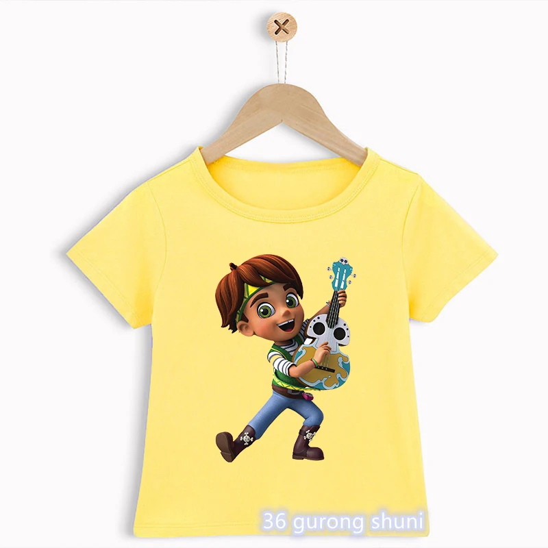 Novelty Design Boys T Shirts Anime Cartoon Santiago Print Boy Clothes  Toddler T-Shirt Cute Children'S Clothing Tshirt Tops