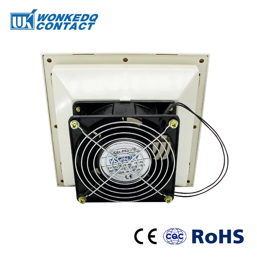 3323-230 Electrical Cabinet Ventilation Set Shutter Fan Grille Louver Blower Exhaust Cooling 230V 120mm Industrial Fan Filter