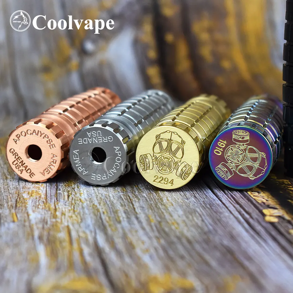 Coolvape-Apocalypse Arferron Happarmaggedon Grenade HappMechanical 18650 Battery Mod Vaporizer, Fit Apocalypse Rda