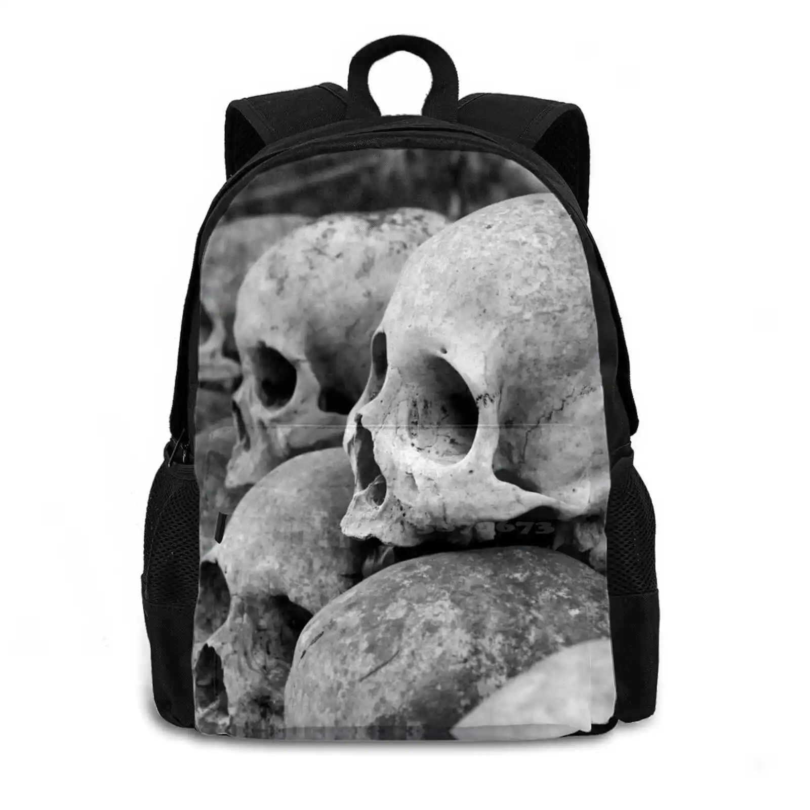 Balinese Village | Trunyan | | Graveyard Hot Sale Schoolbag Backpack Fashion Bags Balinese Trunyan Graveyard Skulls