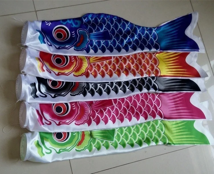 Koinobori Karpfen-Kletterfahnen Windsocken Koi Nobori Fisch-Drachen Kinder-Streamer Kinderzelt Konfetti-Flagge – Detail 4